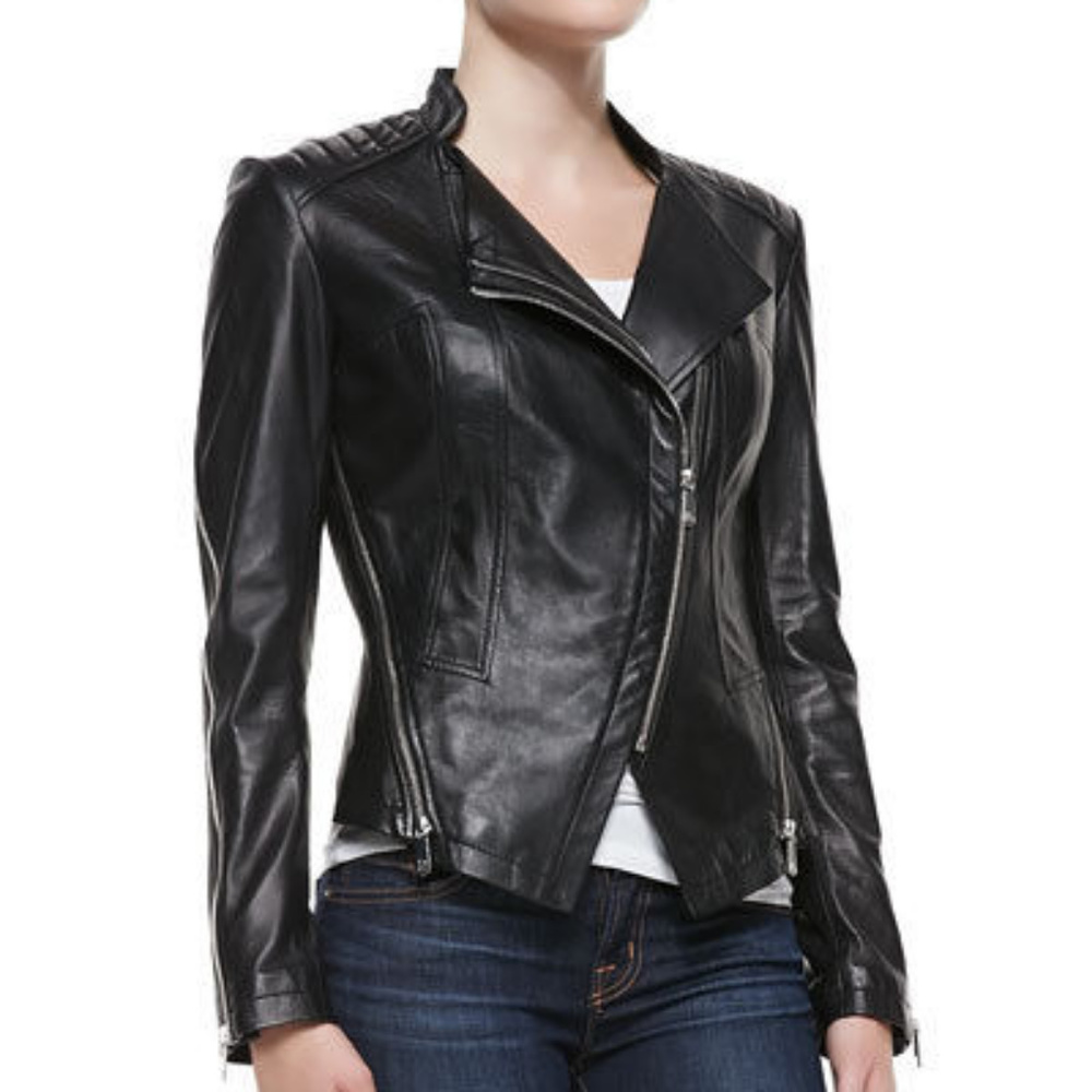 Dawn Levy Quin Leather Moto Jacket